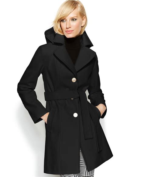 michael kors black shiny jacket a420807t74145017|Women's Black Jackets and Coats .